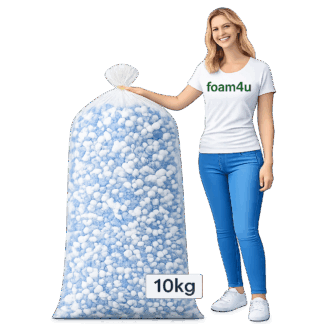 Mixed shredded foam crumb cushion filling