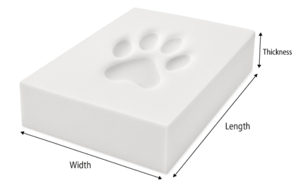 Dog bed memory foam cut to size