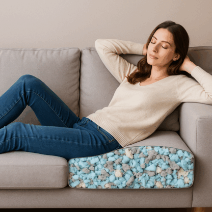 woman on sofa cushion Mixed foam