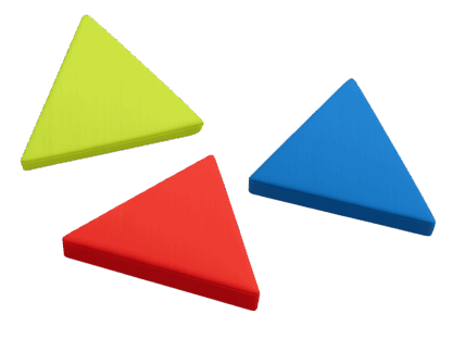 Triangle shape foam cut to size