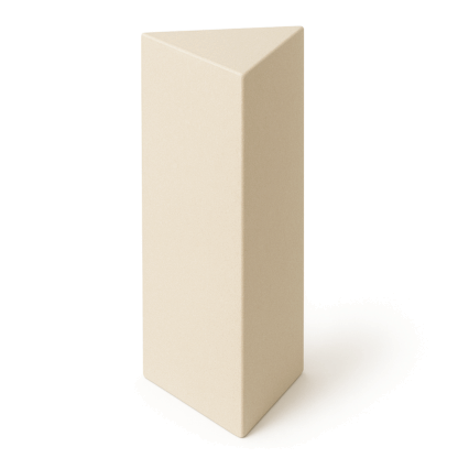 Triangle foam plinth cut to size