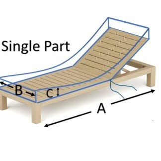 Custom Sun Lounger Cushions   (2 Part)