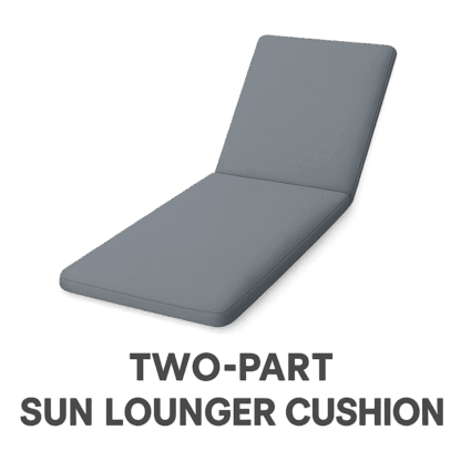 2 Part Sun-Lounger Cushion (Box Cushion Style)