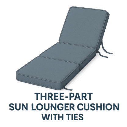 3 Part Sun-Lounger with Ties