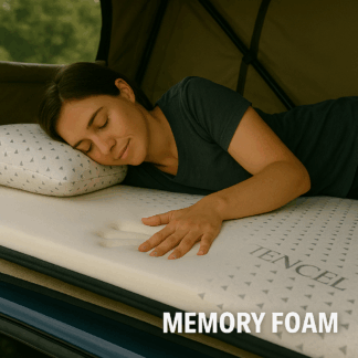 Standard pop top memory foam topper