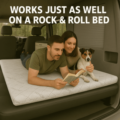 Memory foam topper on Rock& roll Bed