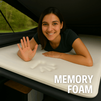 Pop top memory foam mattress topper