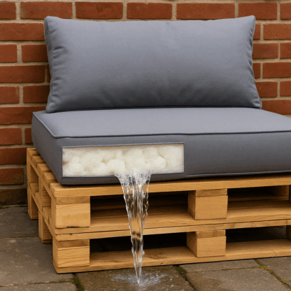 reticulated foam & pallet seating