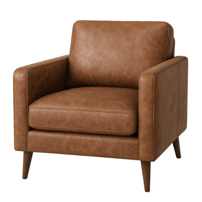 Chair In Marlborough Faux Leather