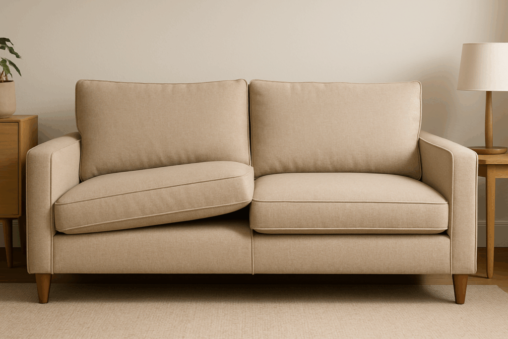 Cushions to big for the available space 