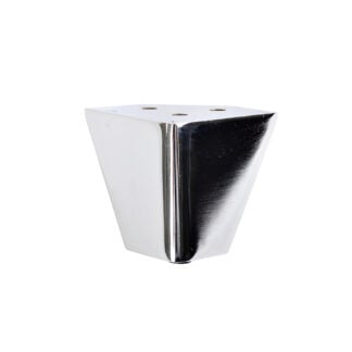 Chrome Tapered Metal Leg