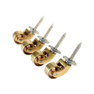 25mm (1”) Brass Screw Plate Castor