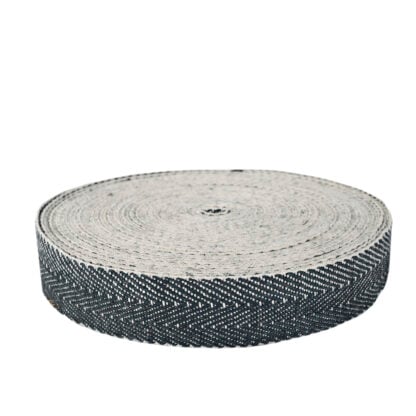 50mm Black & White Webbing 33mtr roll - Image 2