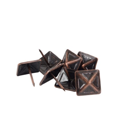 Kabara 18mm Square Pyramid Upholstery Nails – Decorative Upholstery Studs (125pcs)