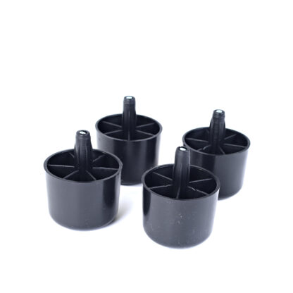 40mm Black Knock in Plastic Glides