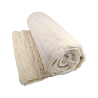 White Cotton/wool felt