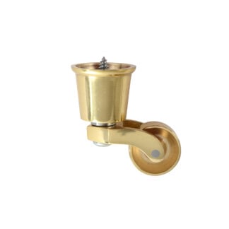 32mm (1¼”) Brass Screw Cup Castor