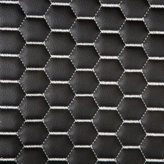 Custom Stitch Vinyl White Honeycomb (per mtr)