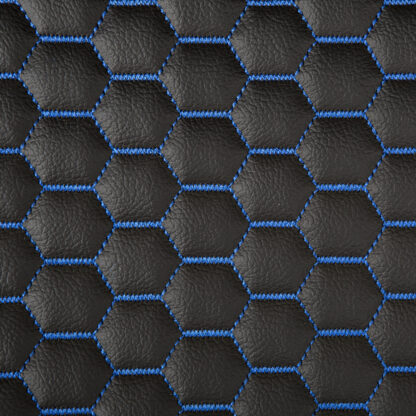 Custom Stitch Vinyl Blue Honeycomb (per mtr)