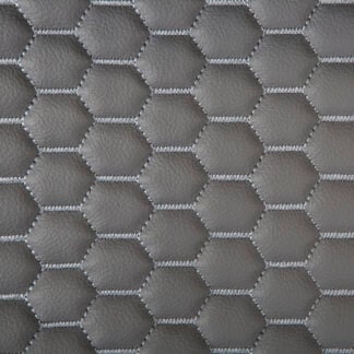 Custom Stitch Vinyl Honeycomb Grey Vinyl (per mtr)
