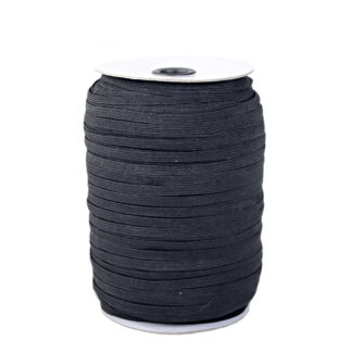 Black 6mm Elastic 8 cord (250mtr)