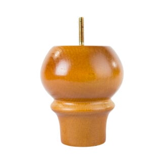 Turned Shaped Bun Foot 110mm diameter x 130mm tall