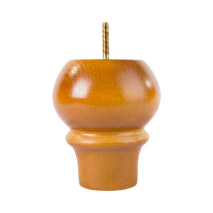 Turned Shaped Bun Foot 110mm diameter x 130mm tall