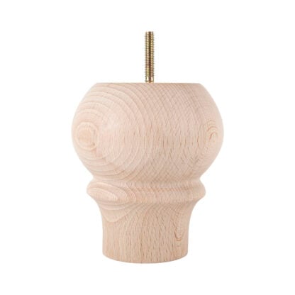 Turned Shaped Bun Foot 110mm diameter x 130mm tall - Image 2