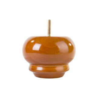 Turned Shaped Bun Foot 120mm diameter x 90mm tall