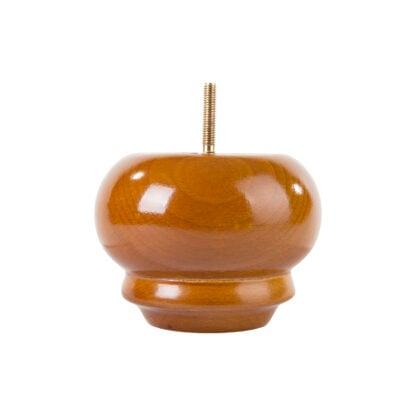 Turned Shaped Bun Foot 120mm diameter x 90mm tall
