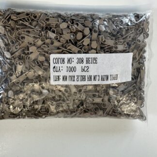 Clearance Beige No3 Zip sliders Bag of 1000