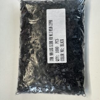 Clearance Black No3 Zip sliders Bag of 1000