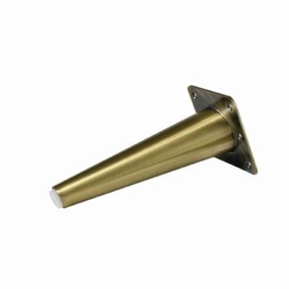 Brushed Brass Conical Metal Leg