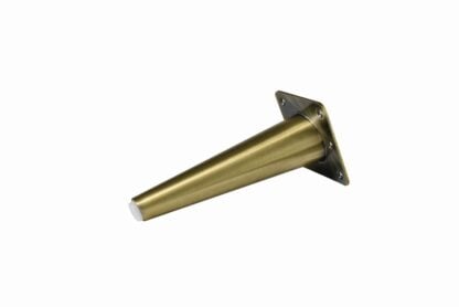 Brushed Brass Conical Metal Leg