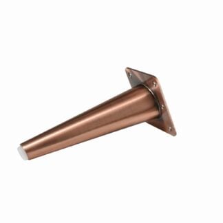 Brushed Copper Conical Metal Leg