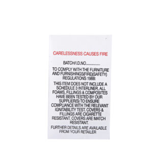 PL21 Sew in label (DOES NOT include interliner)