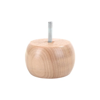 Wooden Bun Foot 87mm diameter x 54mm