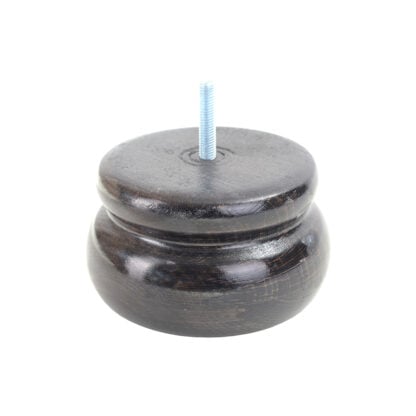 Shaped Wooden Bun Foot 125mm diameter x 80mm - Image 5