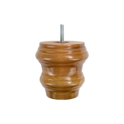 Turned Wooden Foot 100mm diameter x 102mm - Image 3