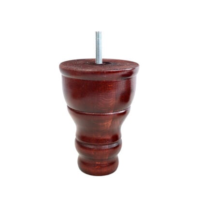 Turned Wooden Foot 90mm diameter x 125mm