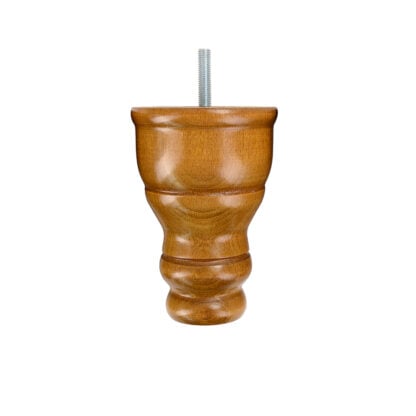 Turned Wooden Foot 90mm diameter x 125mm - Image 5