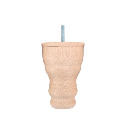 Turned Wooden Foot 90mm diameter x 125mm - Image 3