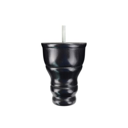Turned Wooden Foot 90mm diameter x 125mm - Image 4