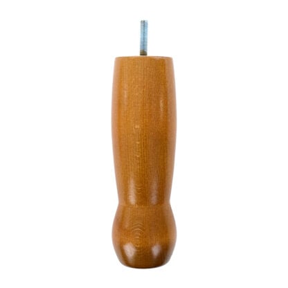Shaped Wooden Foot 65mm diameter x 200mm - Image 3