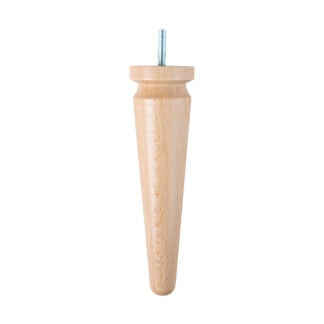 Round Tapered Wooden Leg  45mm diameter x 200mm tall