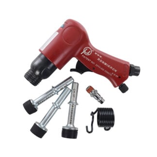 Pneumatic gun for fixing nail back buttons