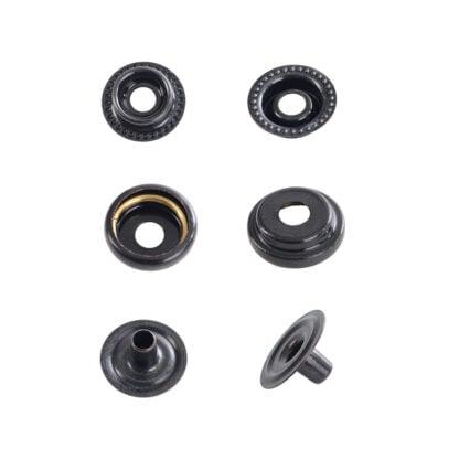 5/8″ black on steel snap fasteners