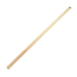 Osborne Wooden metre rule Dual marked. Brass ends.
