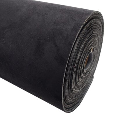 Black SuedeTrim Foam Backed Faux Suede (per mtr)