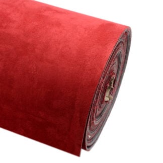 Red SuedeTrim Foam Backed Faux Suede (per mtr)